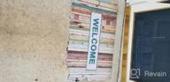 img 1 attached to Colorful Funny Entrance Door Mat - 23.6" X 35.4" Non-Slip PVC Rug For Outdoors, Indoors, Bathroom, Kitchen, Bedroom Or Entryway - Welcome Doormat review by Rob Marsh