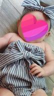 img 1 attached to Newborn Baby Girls Striped Jumpsuit Romper Outfit With Headband 0-24 Months review by Teresa Presha