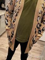 img 1 attached to Stay Chic And Cozy With Angashion'S Women'S Leopard Print Cardigan Sweater review by Christine Flores