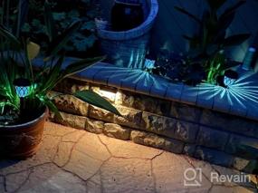 img 5 attached to 10 Pack Color Changing Solar Lights: Outdoor Decorations For Garden Pathway, Walkway, Patio & Christmas.