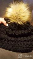 img 1 attached to SUSULU DIY 12Pcs Faux Raccoon Fur Pom Pom Ball Fluffy Pompoms For Knitting Hat Accessories 4.3In (Popular Mix) review by Lisa Collins
