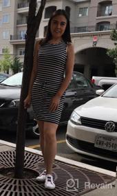 img 7 attached to Zengjo Striped Sleeveless Dresses With Pockets For Women