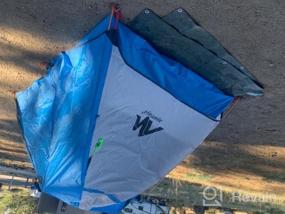 img 7 attached to Водонепроницаемая туристическая палатка AYAMAYA для 2 человек со съемным дождевиком - идеально подходит для кемпинга и пеших прогулок