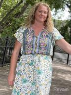 img 1 attached to Stay Refreshed With TEMOFON Bohemian Floral Print Maxi Dress - Perfect For Summer! review by Ray Adair