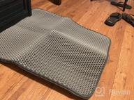 img 1 attached to Hassle-Free Kitty Maintenance: WePet Honeycomb Double Layer Litter Trapping Mat review by Robert Sorrells