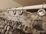 img 1 attached to Upgrade Your Shower Setup With Cyrra Stainless Steel Double Hooks - Rust Resistant, Glide Smoothly, And Ideal For Shower Curtain And Liner - 12 Pack With Starfish And Shell Design! review by Mike Meyers