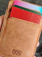img 1 attached to 💼 StarHide Hunter Leather Wallet with RFID Blocking Technology review by Garry Ortiz