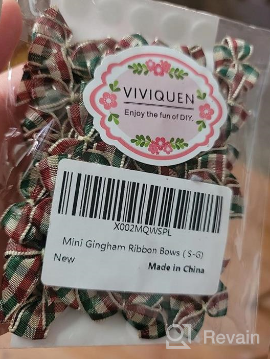img 1 attached to 50Pcs Mini Gingham Ribbon Bows Checkered Plaid Bow Appliques DIY Craft Sewing Scrapbook Wedding Gift VIVIQUEN Special Green review by Matthew Davenport
