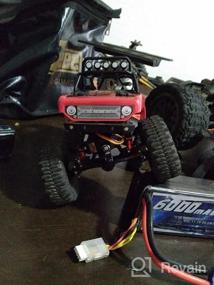 img 8 attached to INJORA RC Servo Steering With Mount Bracket And Arm For Axial SCX24 Upgrade Parts - Red