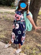 img 1 attached to Stylish Floral Maxi Dress with Pockets for Girls' Casual Summer Looks review by Dave Branch