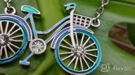 img 1 attached to Exquisite WEVENI Enamel Alloy Bicycle Necklace: Unique Bike Pendant Chain Jewelry for Women, Girls & Ladies - Perfect Gift Idea! review by Derrick Patterson