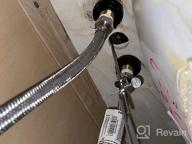 картинка 1 прикреплена к отзыву WOWOW Black Bathroom Faucet - 2 Handle Bathroom Sink Faucet, 4 inch Centerset, 3 Holes Lavatory Faucet with Lift Rod Drain Stopper, Vanity Faucet, Lead-Free Basin Mixer Tap in Matte Black Finish от Sean Skinner