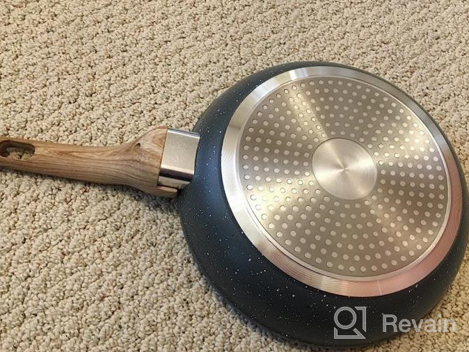 img 1 attached to 8-Inch Black Mokpi Nonstick Skillet Crepe Pan - Perfect For Omelets, Pancakes & Frying | Kitchen Or Camping Cookware review by Lorenzo Moulton