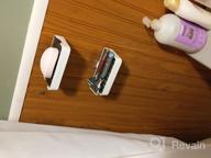 картинка 1 прикреплена к отзыву YOHOM 2 шт. Стакан для мыла с дренажной подставкой, белый душевой держатель для мыла настенного монтажа в ванной комнате, подвесная подставка для мыла для ванны из пластика. от Jeremy Mondragon