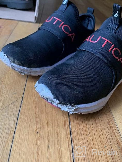 img 1 attached to 👟 Nautica Kids Slip-On Running Shoe for Toddlers and Little Kids - Boy and Girl Athletic Sneaker review by Richard Deng