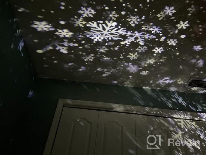 img 1 attached to Transform Your Outdoor Space With Snowflake Projector Lights- Remote Controlled, IP65 Waterproof, Perfect Christmas Gift review by Johnny Mcnealy