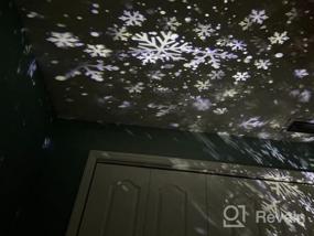 img 6 attached to Transform Your Outdoor Space With Snowflake Projector Lights- Remote Controlled, IP65 Waterproof, Perfect Christmas Gift