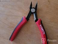 img 1 attached to KAIWEETS Wire Cutters 5-Inch Flush Pliers With Supplementary Stripping, Cutting Pliers, Handy And Slim Diagonal Cutters, Sharp Snip review by Jeremy Romero