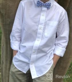 img 3 attached to 👔 Boys' Jacob Alexander Gingham Checkered Pattern Pre-Tied Banded Bow Tie
