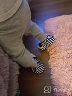 img 1 attached to Adorable Toddler Girls' Striped Doggy Slippers - Perfect For Cozy Feet! review by Jennifer Young