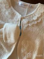 img 1 attached to Kids' Long Sleeve Lace Bolero Cardigan Shrug Dress Cover Up 2-10 Years review by Azeem Mendez