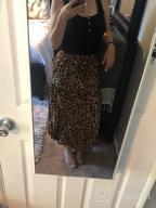 img 1 attached to Boho Floral Maxi Skirt With Pockets - Elastic High Waist And A-Line Cut - Perfect For Women Who Love Simple And Fun Fashion review by Tim Sterling