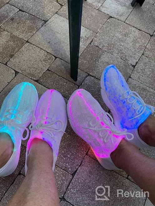 img 1 attached to 👟 Boys' Sneakers with Blinking Lights: Perfect for Festivals, Christmas, and Halloween review by Nuntawat Bridges