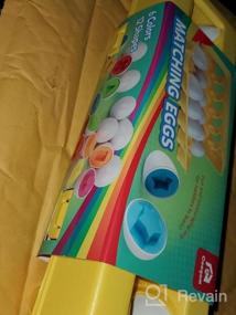 img 6 attached to Coogam Matching Egg Set: красочная головоломка для раннего обучения и развития мелкой моторики - идеальный подарок на Пасху для детей!