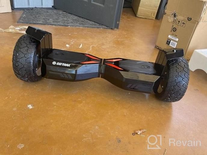 img 1 attached to GOTRAX E4 All Terrain Hoverboard With 8.5" Offroad Tires, Music Speaker And UL2272 Certification – Ride Up To 7 Miles On Dual 250W Motors At 7.5Mph review by Justin Goff