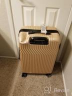 img 1 attached to Rockland Pista Hardside Spinner Wheel Luggage Set, Champagne, 3-Piece (20/24/28) review by Richard Messar