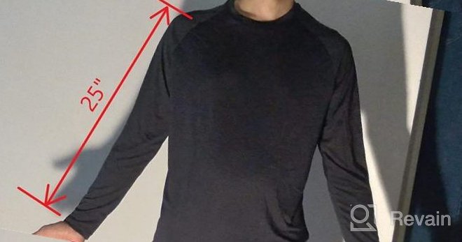 img 1 attached to Men'S Moisture Wicking Dry Fit Long Sleeve UV Sun Protection T-Shirts For Running - BALENNZ review by Justin Wehrman