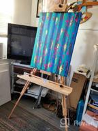 img 1 attached to 44"" Portable Painting Artist Easel - MEEDEN Tripod Field Painting Easel W/ Carrying Case, Solid Beech Wood Universal Tripod Easel For Painters Students & Landscape Artists review by Kurt Ahui