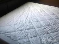 img 1 attached to Soft & Breathable Bedecor Fitted Mattress Pad | Quilted Noiseless Cover With Down Alternative Fiber | Stretchable For Traditional & Air Mattresses | Twin Size, Fits Up To 18-Inches Deep review by Tricia Butler