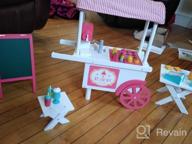 img 1 attached to Playtime By Eimmie 18 Inch Doll Furniture - Bakery Set And Accessories - Fits American, Generation, My Life And Similar 14"-18" Girl Dolls - White Wood Playset - Girls Toys review by Jessie Vrbensky
