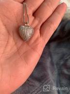img 1 attached to 925 Sterling Silver Heart Urn Pendant for Pet/Human 💕 Ashes - Memorial Jewelry Gift for Women with CZ Crystals review by Carrie Snethen