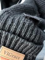 картинка 1 прикреплена к отзыву ViGrace Winter Knitted Convertible Fingerless Gloves Wool Mittens Warm Mitten Glove For Women And Men от Jim Chick