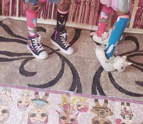 img 5 attached to MQELONG 3-12 Year Old Girls Knee High Socks Kids Cute Crazy Funny Animal Pattern Long Boot Socks 6 Pairs