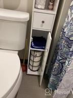 img 1 attached to White Bathroom Tall Cabinet With Drawer & Shelves - Haotian BZR34-W review by Santiago Serrano