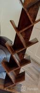img 1 attached to Rustic 9-Tier Tree Bookshelf: HOOBRO'S Wooden Bookcase For Living Room, Bedroom, And Office review by Tyrell Rike