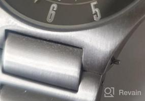 img 5 attached to Мужские аналоговые кварцевые часы с титановым ремешком от BERING