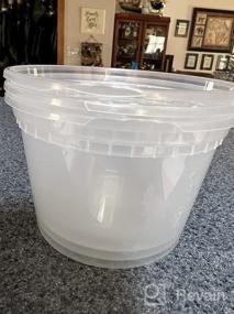 img 7 attached to 40 Pack Of Durable 8 Oz. Deli Containers With Lids - Perfect For Food Storage And Slime Making