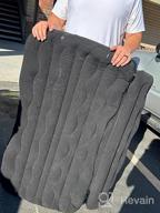 img 1 attached to Car Air Mattress For Back Seat SUV Cushion Flocking - Conlia Inflatable Car Backseat Air Mattress. review by Chad Guinn