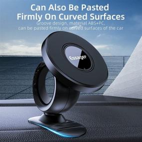 img 1 attached to 📱 2 Pack Magnetic Phone Car Mount, ESSAGER Magnet Phone Holder with 360° Adjustability for Car, Compatible with iPhone, LG, Samsung, Mini Tablet and More