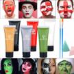 christmas kit: water-based face & body paint cream makeup for santa claus, hulk and more! logo