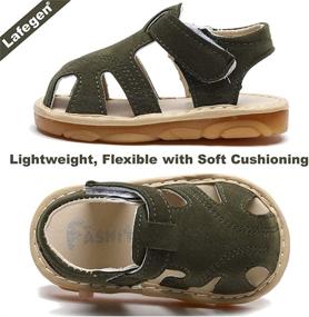 img 1 attached to LAFEGEN Closed Toe Toddler Boys' Sandals with Squeakers – Available at Sandals