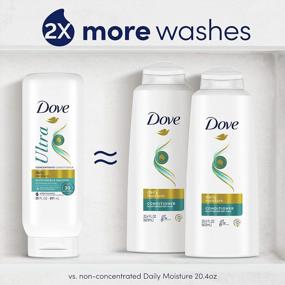 img 2 attached to Dove Ultra Daily Moisture Concentrate Conditioner For Dry Hair Moisturizes And Smooths In 30 Seconds, With Fast-Detangle Technology And 2X More Washes 20 Oz