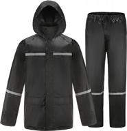 men's kesser waterproof rain suits for work, fishing, golf - rain coats, rain jackets, and pants logo