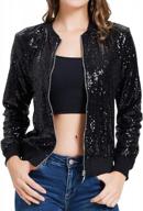 sparkle and shine in kancy kole women's sequin jacket - s-2xl! logo