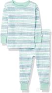 👶 honestbaby organic cotton 2-piece snug fit pajama set: comfort and quality for your little one logo