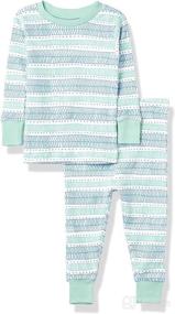 img 4 attached to 👶 HonestBaby Organic Cotton 2-Piece Snug Fit Pajama Set: Comfort and Quality for Your Little One